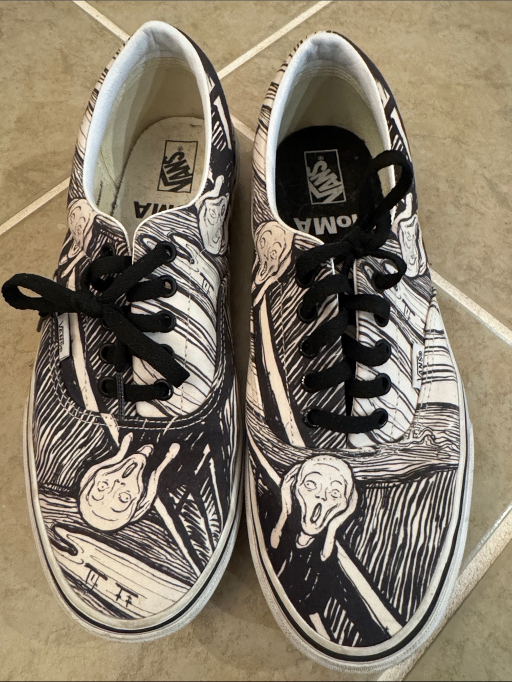 Vans Black & White Graphic Era Sneakers